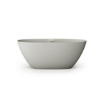 Zeza Element Baignoire îlot- 160x75x60cm - solid surface - gris clair SW1208803