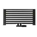 Best Design Nero-Luxeuniversele radiator aansluitset midden onder haaks zwart mat SW405029
