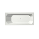 Xenz Aruba Ligbad - 170x75x48 - afvoer Midden - zonder overloop - acryl - wit SW378291