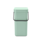 Brabantia Sort & Go Poubelle - 12 litres - poignée - avec barre - jade green SW1117365