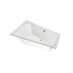 Xenz Palau ligbad - 170x110cm - met overloop - zonder afvoer - Hoekopstelling rechts - Acryl Wit SW103461