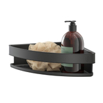 Tiger Carv Panier de douche - 21x21x7cm - modèle d'angle - noir SW771754