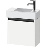 Duravit Ketho.2 Wastafelonderbouwkast - met 1 deur - 48.4x23.8x44cm rechts - met greep antraciet - wit mat SW772297