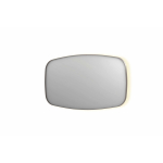 INK SP30 spiegel - 140x4x80cm contour in stalen kader incl indir LED - verwarming - color changing - dimbaar en schakelaar - geborsteld RVS SW956008