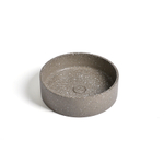 Ideavit Ora Vasque à poser 39x39x12cm Béton Rond Terrazzo SW568398