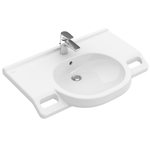 Villeroy & Boch ViCare Lavabo ViCare - 810 x 560 x 185 mm - Blanc Alpin AntiBac CeramicPlus - sans trop-plein SW654868