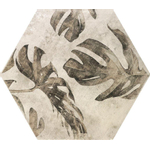 Zyx Amazonia Vloer- en wandtegel met decor 32x37cm 9mm gerectificeerd R9 porcellanato Tropic Grey SW795707