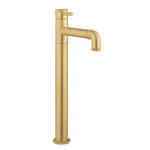 Crosswater MPRO INDUSTRIAL Wastafelkraan hoog - 35cm - 1 gats uitloop - 12.5cm - zonder waste geborsteld messing living colours - geborsteld messing (goud) SW451391