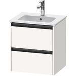 Duravit Ketho.2 meuble sous-lavabo 51x42x54,9cm adapté pour 1 bassin Panneau de particules blanc Mat SW772740