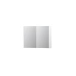 INK SPK1 spiegelkast – 80x60x14 cm – 2 deuren, dubbelzijdige spiegeldeuren – Wit mat SW493561
