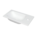 INK Enter Lavabo compact - 40x22x1cm - 1 trou de robinet - polystone blanc mat SW693052