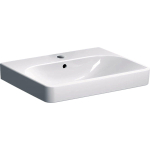 Geberit Smyle wastafel - 60cm - 1 kraangat - met overloop - wit SW417382