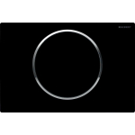 Geberit Sigma 10 Plaque de commande noir/brillant chrome/noir 0730028
