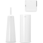 Brabantia ReNew Ensemble d'accessoires WC - en 3 parties - blanc SW451305