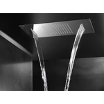 Hotbath Mate Inbouwhoofddouche rechthoek - 38x70cm - hoogglans chroom SW22813