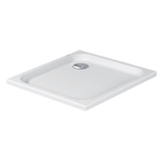 Duravit D-code Kunststof douchebak acryl vierkant - zonder paneel - 80x80cm - met afvoergat - diameter 90mm - wit 0295835