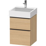 Duravit D-neo Meuble sous vasque 48.4x44.2x62.5cm 2 tiroirs Chêne naturel mat SW640847