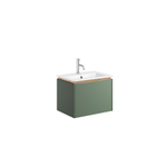 Crosswater Mada Ensemble de meuble - 50x36x35.5cm - 1 vasque - 1 trou de robinet - Sage Green SW955751