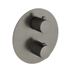 Hotbath Cobber Afbouwdeel inbouwthermostaat - met 2 functies omstel - verouderd ijzer (zwart) SW72206
