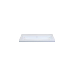 H&R Badmeubelen Djazz Wastafel - 81x45.5x4cm - 0 kraangaten - keramiek wit SW235608