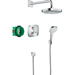 Hansgrohe Croma select e Ensemble de douche complet avec thermostat ecostat e chrome GA46935