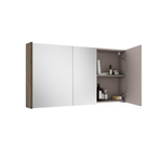 Adema Industrial 2.0 Armoire de toilette 120cm avec panneau latéral Noir mat SW816610