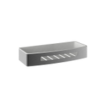 Hotbath Archie Design Etagère de douche - droite - 30x12.5x5x.3cm - insert synthétique - Gunmetal brossé PVD SW799004