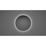 Wiesbaden Novi ronde spiegel met LED, dimbaar 100 cm mat zwart SW796252