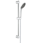 GROHE Vitalio Joy 110 Mono Ensemble barre de douche - 60cm - douchette ronde - 1 jet - flexible de douche lisse - chrome/noir 4357673