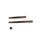 Hotbath &MORE Radiateur sèche-serviettes - 80x38cm - carré - 2 barres - horizontal - avec interrupteur - tuscan bronze SW1245775