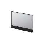 Ink sp14 miroir rectangle dans un cadre noir, y compris une étagère en aluminium thermolaqué mat SW242742