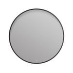 Arcqua Framed Miroir - 100cm - rond - LED avant - mat noir SW1223230