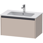 Duravit Ketho 2 wastafelonderbouwkast met 1 lade 81x48x44cm met greep antraciet taupe mat SW772822