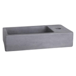 Differnz Force lave-mains 40x22x8cm 1 trou de robinet Béton SW405221