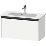 Duravit Ketho 2 meuble bas pour lavabo avec 1 tiroir 81x39x44cm avec poignée anthracite blanc mat SW771892