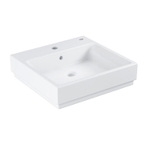 Grohe Cube Keramiek Opzetwastafel - 50x49cm - met kraangat en overloop - PureGuard - wit SW205860