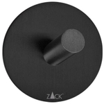 Zack Peco crochet porte-serviettes 5,5x5,5cm rond autocollant Noir Mat SW377915