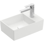 Villeroy & Boch memento 2.0 Lave-main WC face inférieure meulée 40x11.1x9.1cm 1 trou de robinet Ceramic+ Stone White SW358484