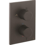 Crosswater MPRO Crossbox Douchekraan - inbouw - thermostatisch - 3 functies - incl. inbouwdeel - zwart mat SW1390066