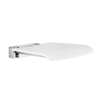 Smedbo Living Siège de douche - 32x6x39.5cm - à suspendre - Aluminium Chrome SW61937