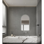 Saniclass Curve Badkamerspiegel - 40x80cm - toog - indirecte LED verlichting - spiegelverwarming - infrarood SW1408472