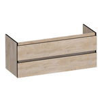 BRAUER Joy Edge wastafelonderkast 120 2 softclose lades - greeploos - 2 sifon uitsparingen - Forest Wheat SW1200897