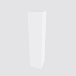 MONDIAZ BEAM Armoire colonne - 160cm - 2 portes - talc SW410108