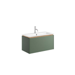 Crosswater Mada Ensemble de meuble - 70x36x35.5cm - 1 vasque - 1 trou de robinet - Sage Green SW955756