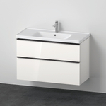 Duravit D-Neo meubelset m. wastafelonderbouwkast m. 2 laden m. softclose 100x20x48cm incl. wastafel wit hoogglans SW642227