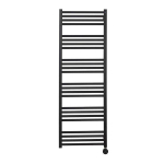 Crosswater MPRO Radiateur sèche-serviettes électrique - 140x50cm - 600 Watt - noir mat SW670263