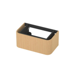 INK Concept R Wastafelonderkast - 80x45x35cm - 1 lade - opliggende grepen - gefreesd - afgeronde hoeken - MDF - light veneer SW1405630