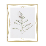 Cadre photo Umbra Prisma 25x30x8cm acier or mat SW539271