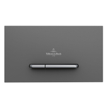 Villeroy & Boch Viconnect bedieningsplaat E300 DF frontbediend 25.3x14.5cm kunststof antrciet/matchroom OUTLETSTORE STORE31975