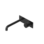 Hotbath Cobber Afbouwdeel ten behoeve van inbouw wastafelkraan - 18cm uitloop PBP - PVD - gepolijst zwart SW1246757